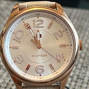 Tommy Hilfiger Rose Gold Watch with Cream Dial